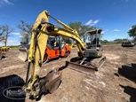 Used Excavator in yard